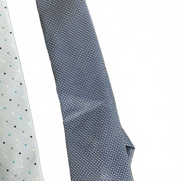 Lot of 3 Men's Neck Ties Dockers, Madison, Polo Silk Blue White Yellow - Picture 2 of 9